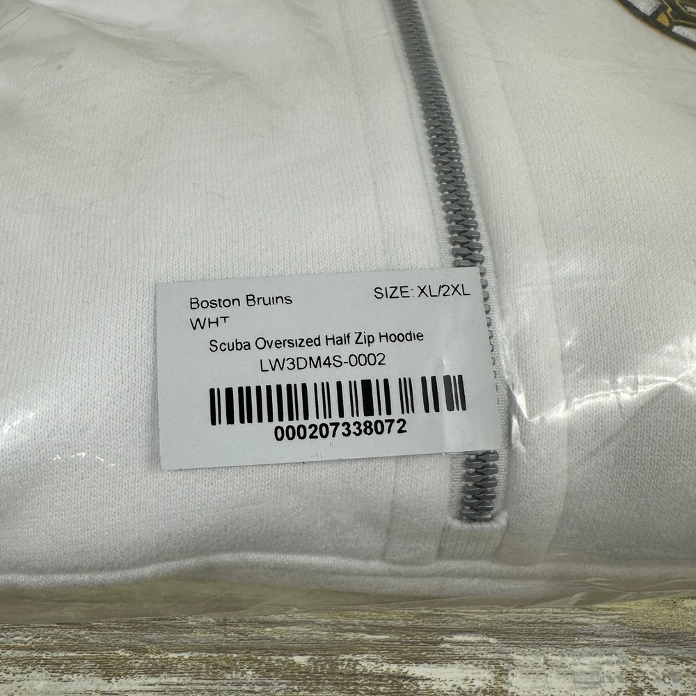 Lululemon Boston Bruins Womens XL/2XL Scuba Oversized Half-Zip Hoodie White‎ - Picture 7 of 9
